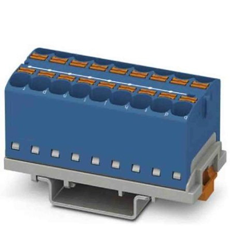 Phoenix Contact Distribution Block, 18 Way, 800V, 32A, Blue