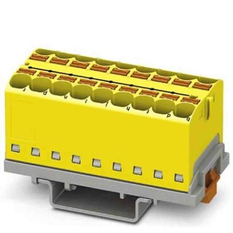 Phoenix Contact Distribution Block, 18 Way, 800V, 32A, Yellow