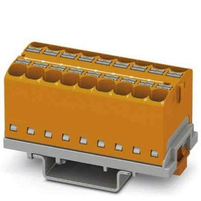 Phoenix Contact Distribution Block, 18 Way, 800V, 32A, Orange