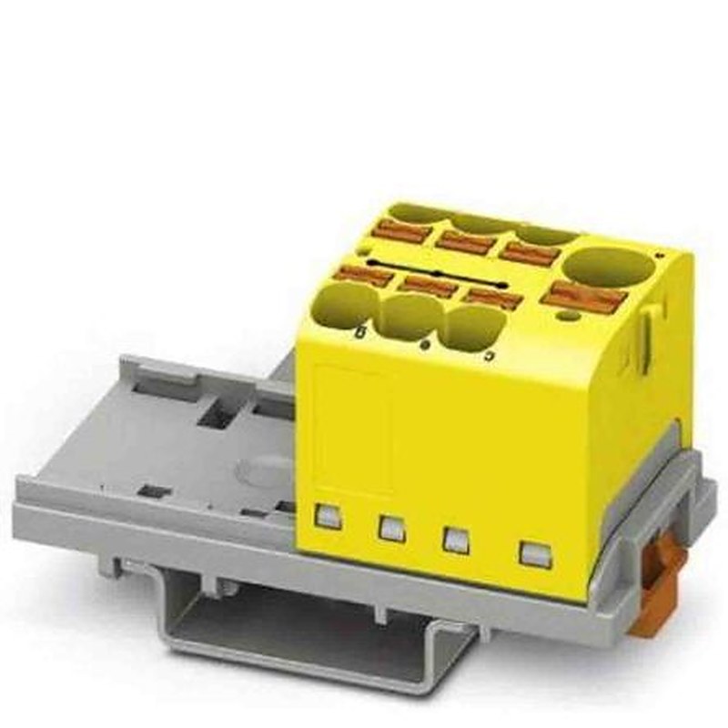 Phoenix Contact Distribution Block, 7 Way, 450V, 32A, Yellow