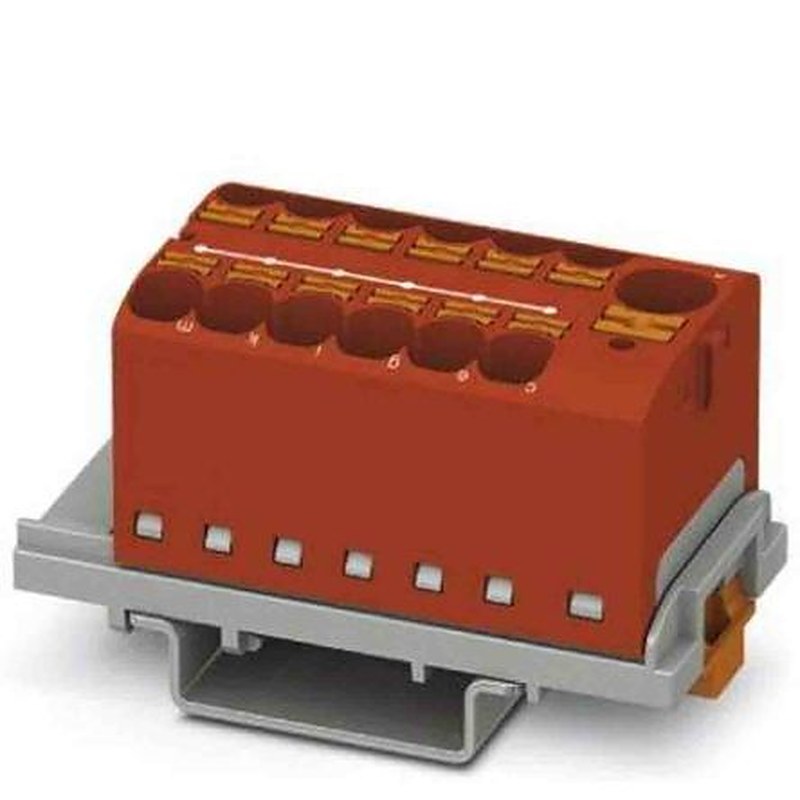 Phoenix Contact Distribution Block, 13 Way, 800V, 32A, Red