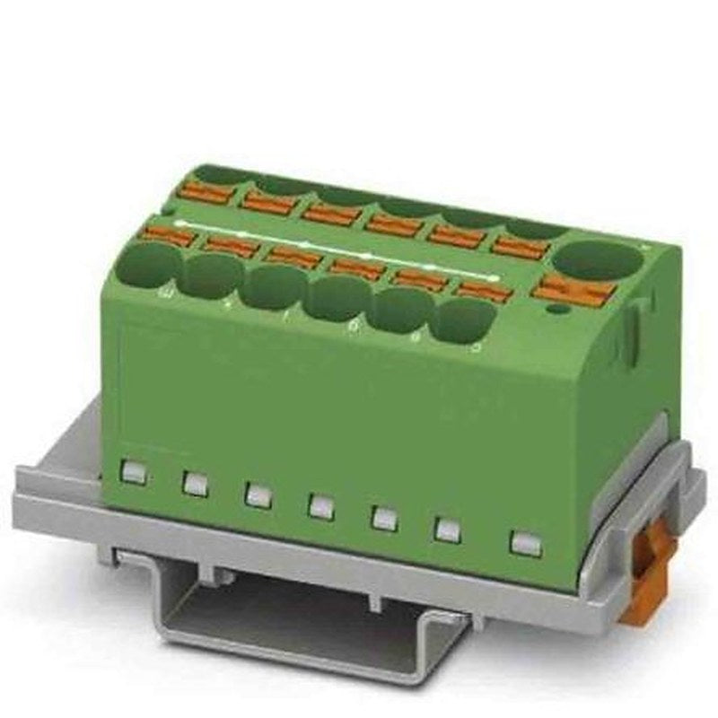 Phoenix Contact Distribution Block, 13 Way, 800V, 32A, Green