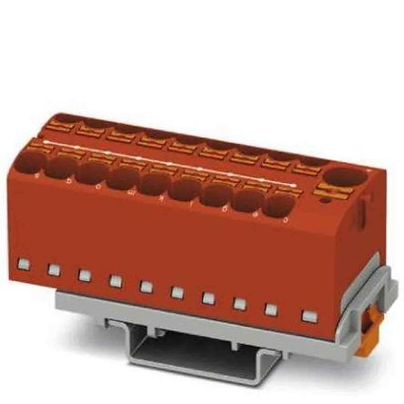 Phoenix Contact Distribution Block, 19 Way, 800V, 32A, Red
