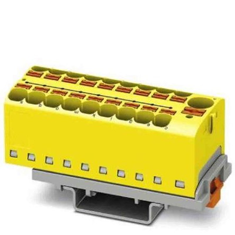 Phoenix Contact Distribution Block, 19 Way, 800V, 32A, Yellow