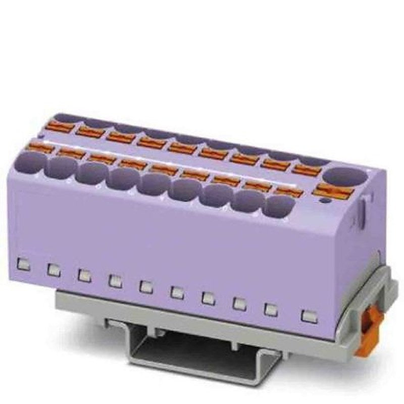 Phoenix Contact Distribution Block, 19 Way, 800V, 32A, Violet