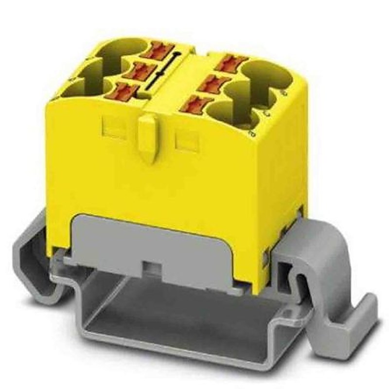 Phoenix Contact Distribution Block, 6 Way, 800V, 32A, Yellow