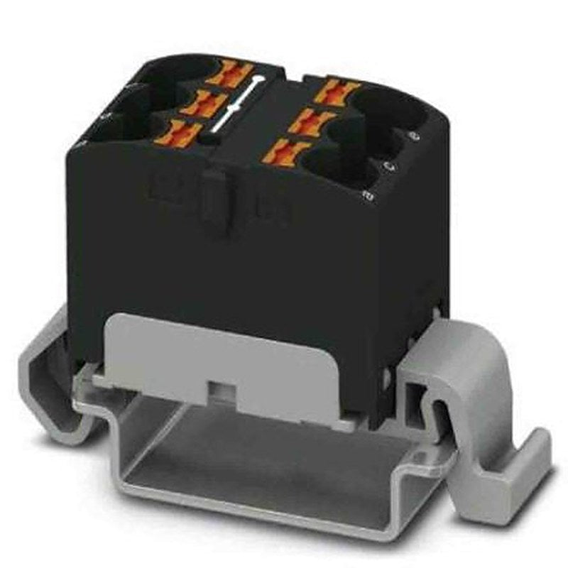 Phoenix Contact Distribution Block, 6 Way, 800V, 32A, Black