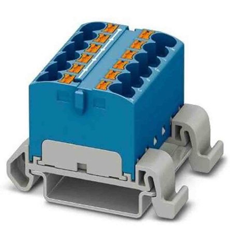 Phoenix Contact Distribution Block, 12 Way, 800V, 32A, Blue
