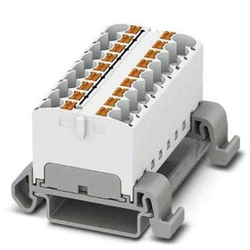 Phoenix Contact Distribution Block, 18 Way, 800V, 32A, White