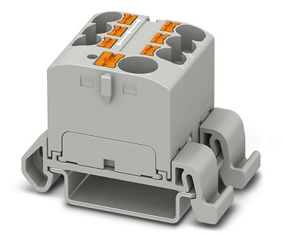 Phoenix Contact Distribution Block, 7 Way, 450V, 24A, Grey