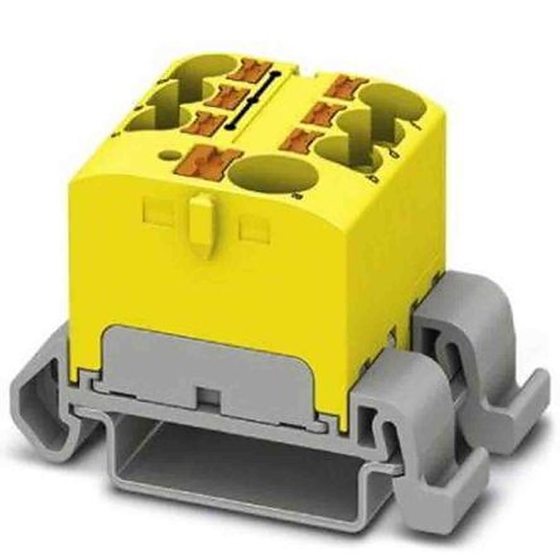 Phoenix Contact Distribution Block, 7 Way, 450V, 32A, Yellow