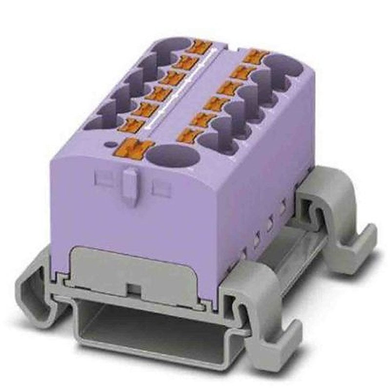 Phoenix Contact Distribution Block, 13 Way, 800V, 32A, Violet