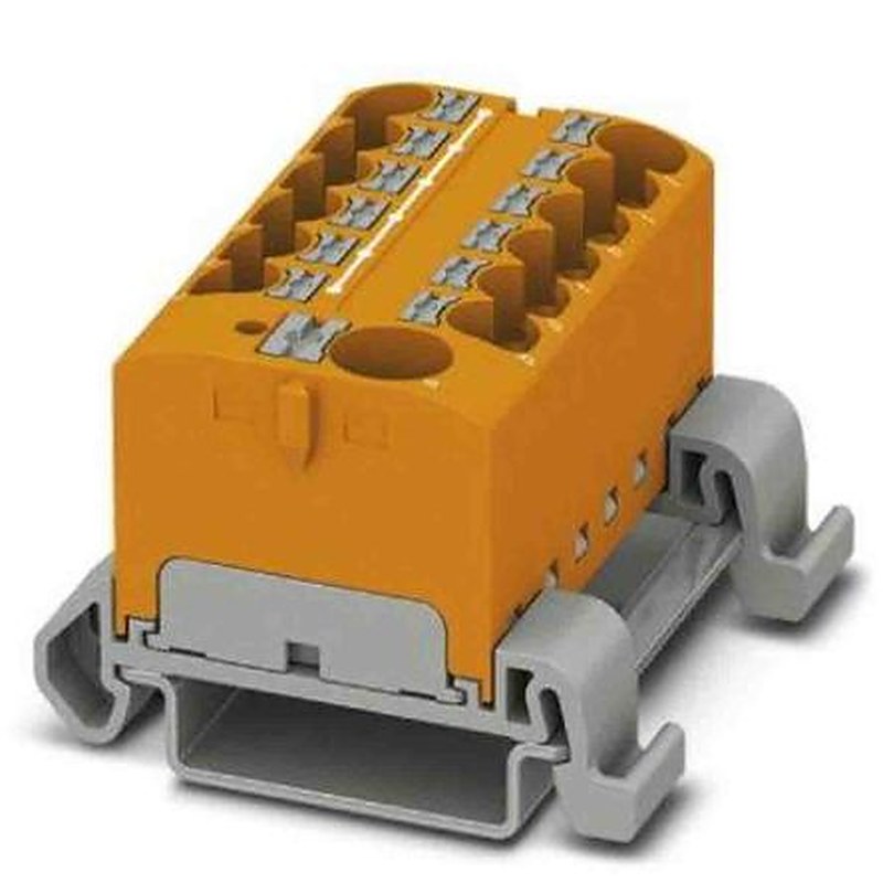 Phoenix Contact Distribution Block, 13 Way, 800V, 32A, Orange