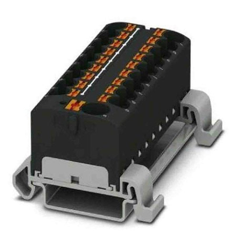 Phoenix Contact Distribution Block, 19 Way, 800V, 32A, Black