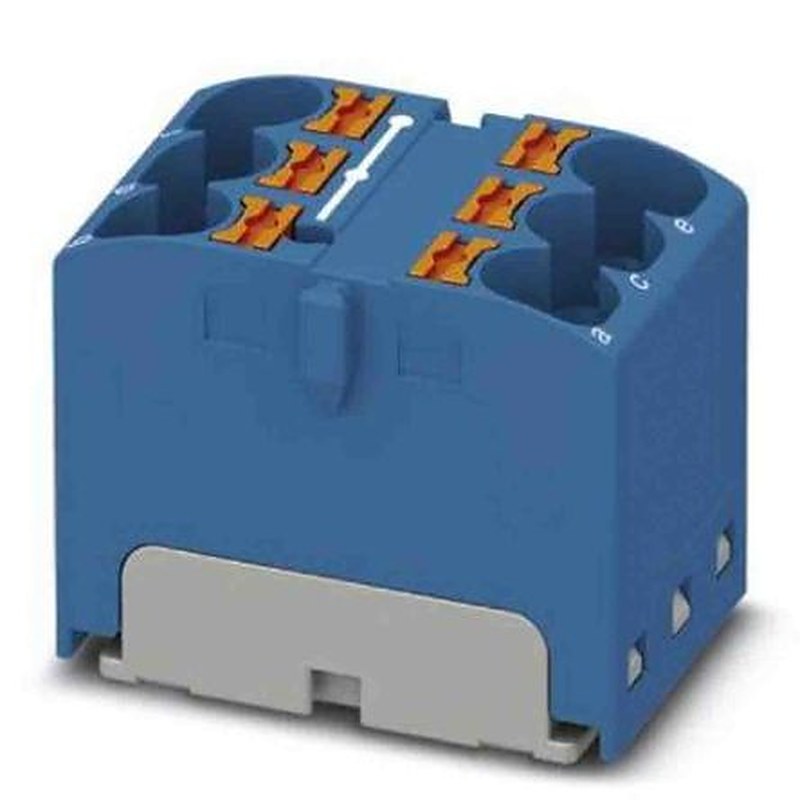 Phoenix Contact Distribution Block, 6 Way, 630V, 32A, Blue