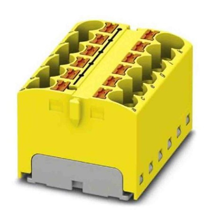 Phoenix Contact Distribution Block, 12 Way, 450V, 32A, Yellow