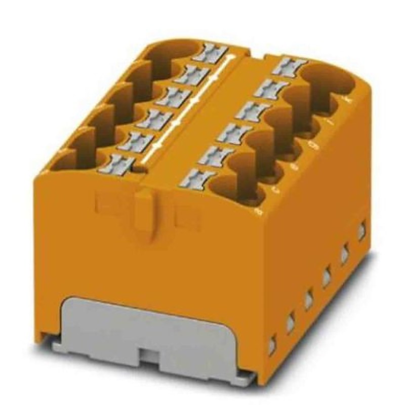 Phoenix Contact Distribution Block, 12 Way, 450V, 32A, Orange