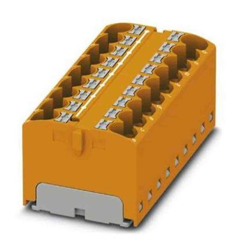 Phoenix Contact Distribution Block, 18 Way, 450V, 32A, Orange