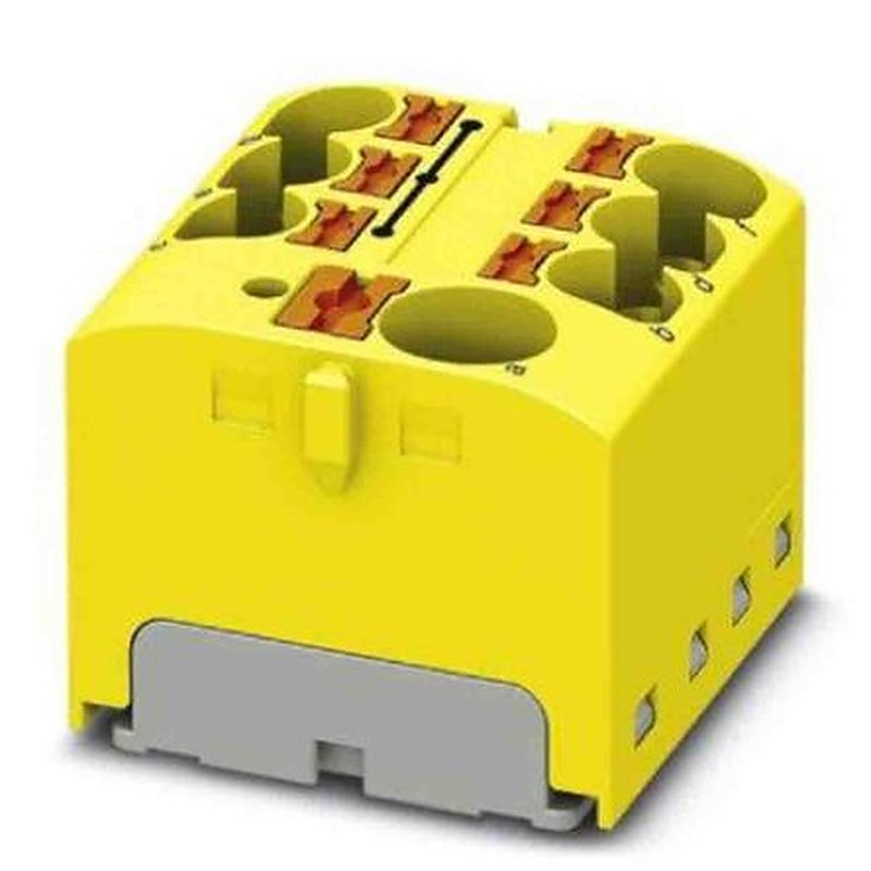 Phoenix Contact Distribution Block, 7 Way, 450V, 32A, Yellow