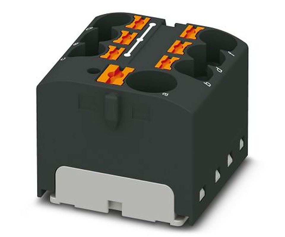 Phoenix Contact Distribution Block, 7 Way, 450V, 32A, Black