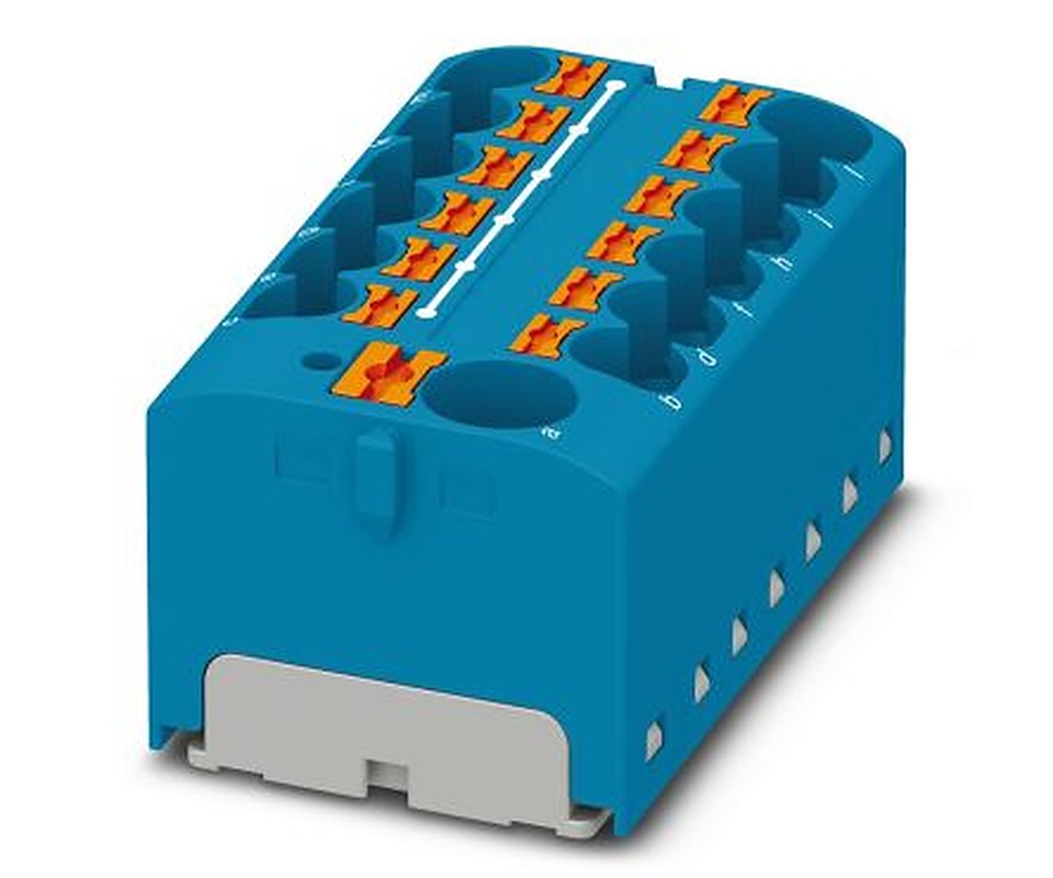 Phoenix Contact Distribution Block, 13 Way, 450V, 32A, Black, Yellow