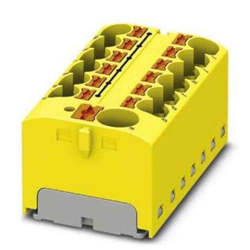 Phoenix Contact Distribution Block, 13 Way, 450V, 32A, Yellow