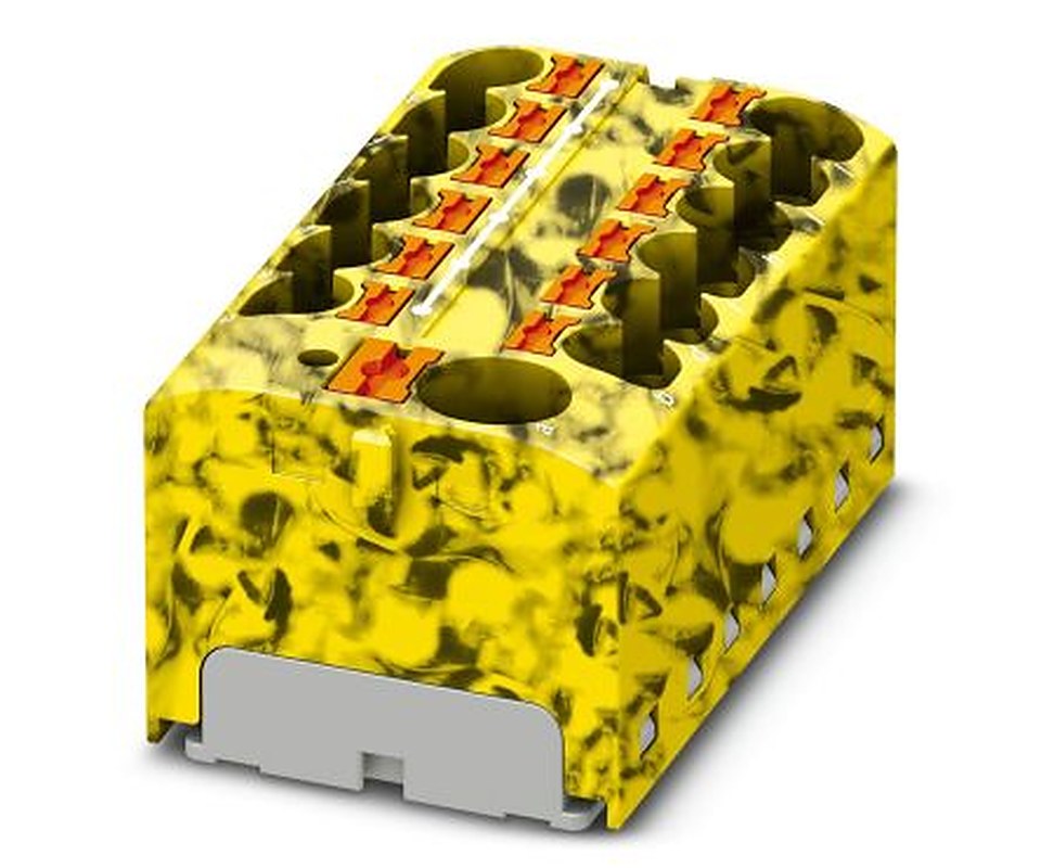 Phoenix Contact Distribution Block, 13 Way, 450V, 24A, Brown