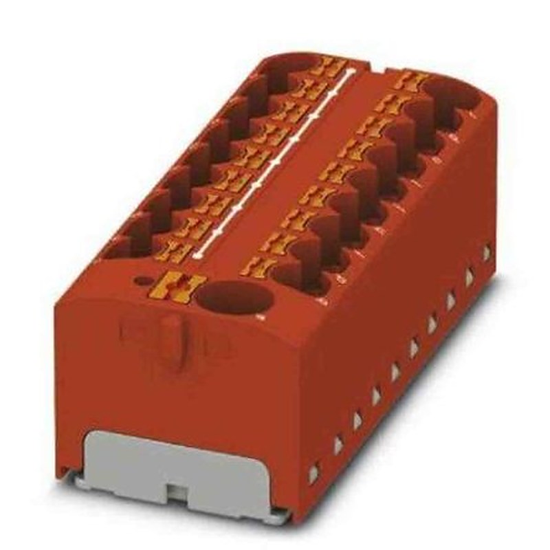Phoenix Contact Distribution Block, 19 Way, 450V, 32A, Red