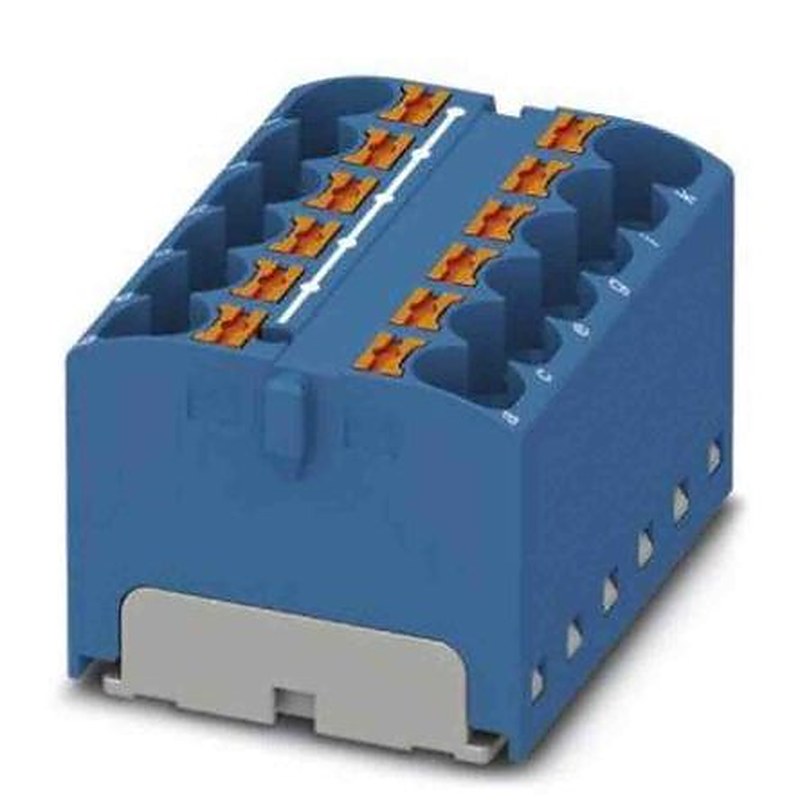 Phoenix Contact Distribution Block, 12 Way, 450V, 32A, Blue