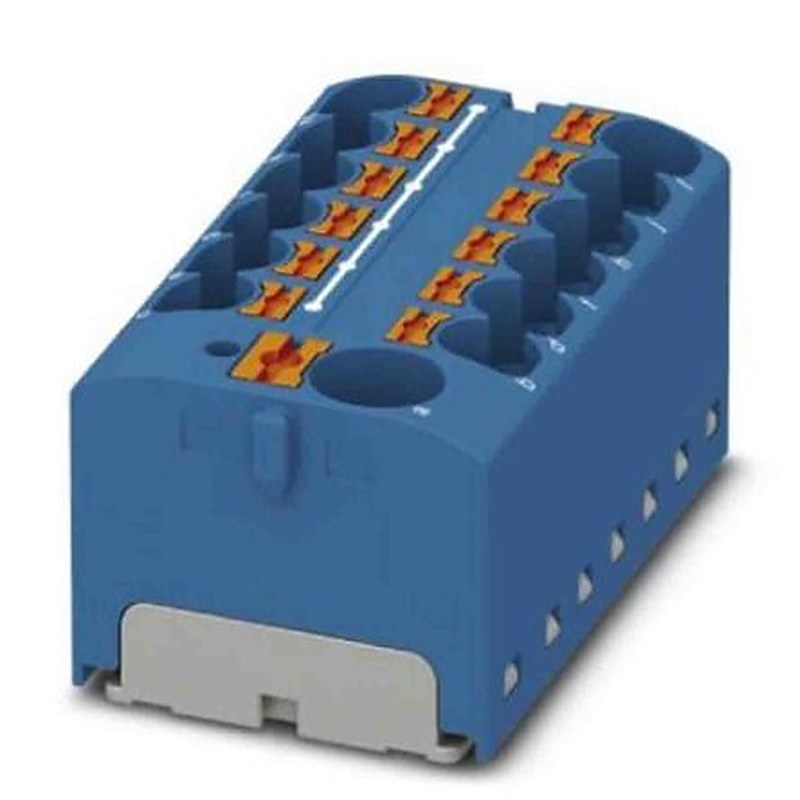 Phoenix Contact Distribution Block, 13 Way, 450V, 32A, Blue