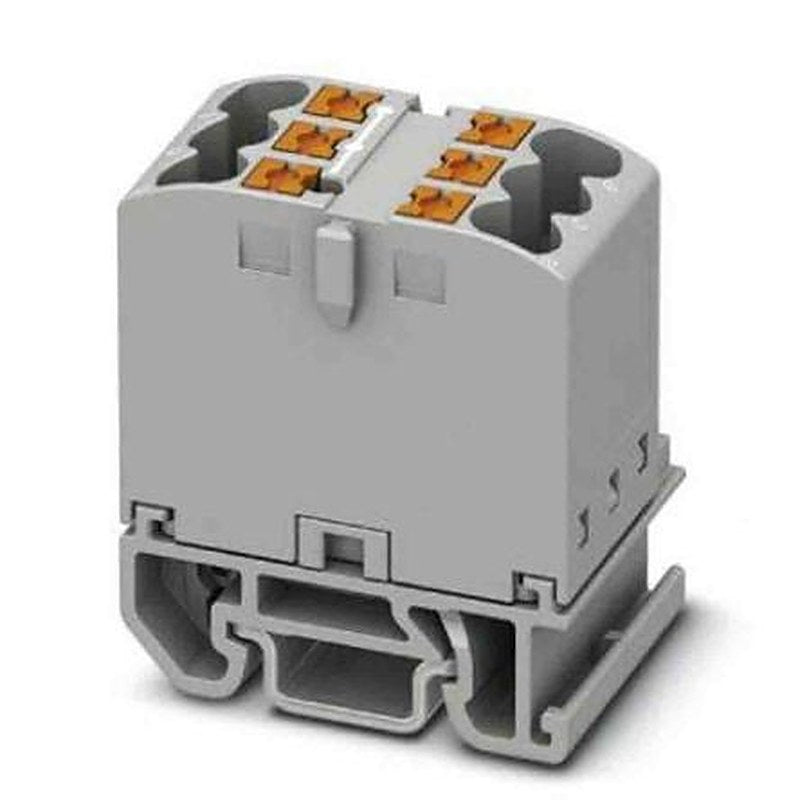 Phoenix Contact Distribution Block, 6 Way, 690V, 24A, Grey