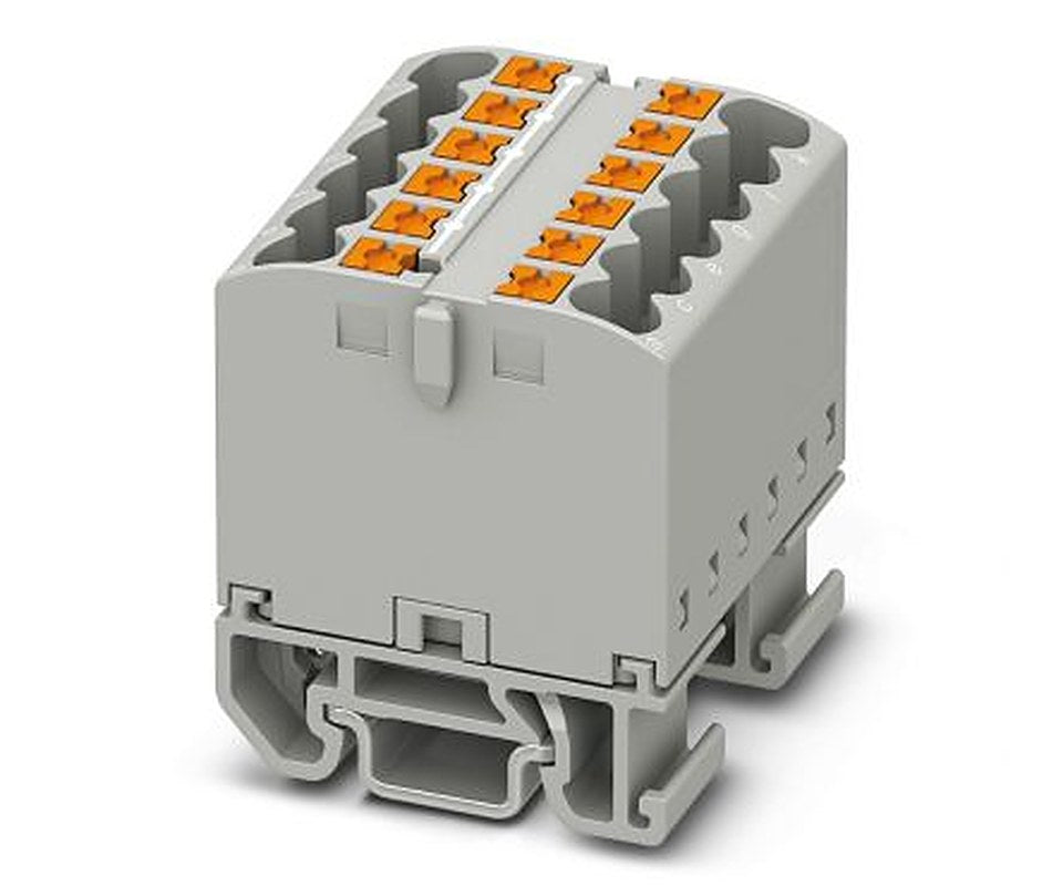 Phoenix Contact Distribution Block, 12 Way, 690V, 24A, Grey