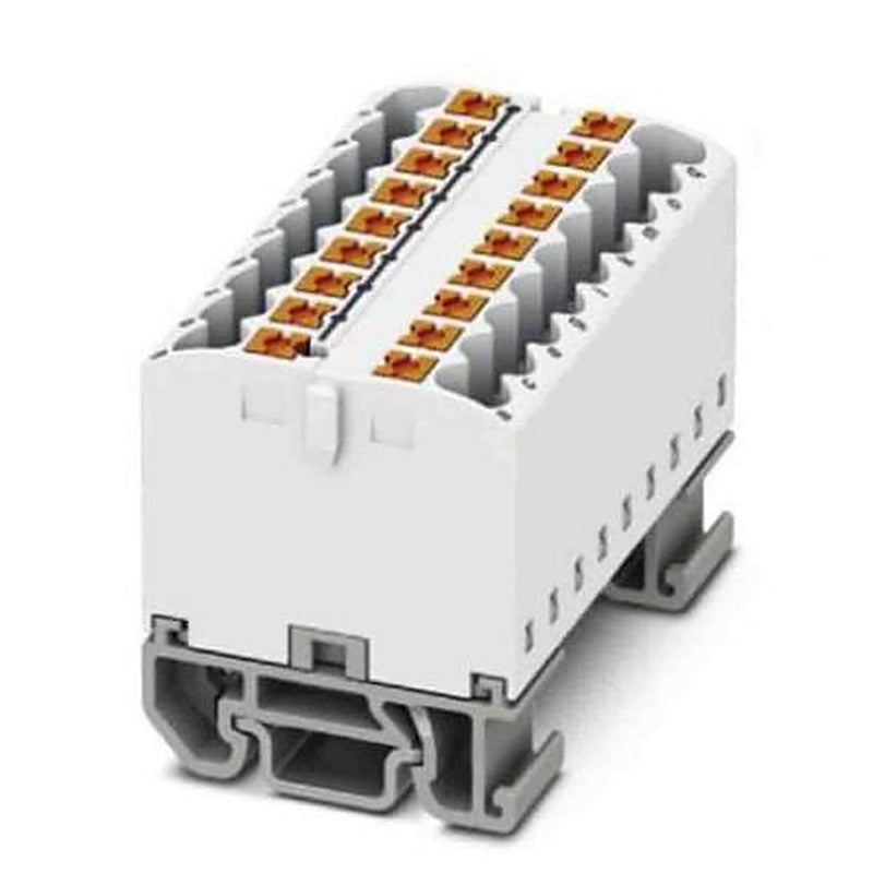 Phoenix Contact Distribution Block, 18 Way, 690V, 24A, White