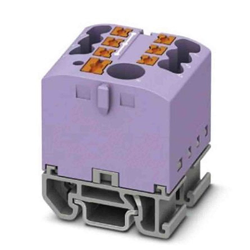Phoenix Contact Distribution Block, 7 Way, 690V, 24A, Violet