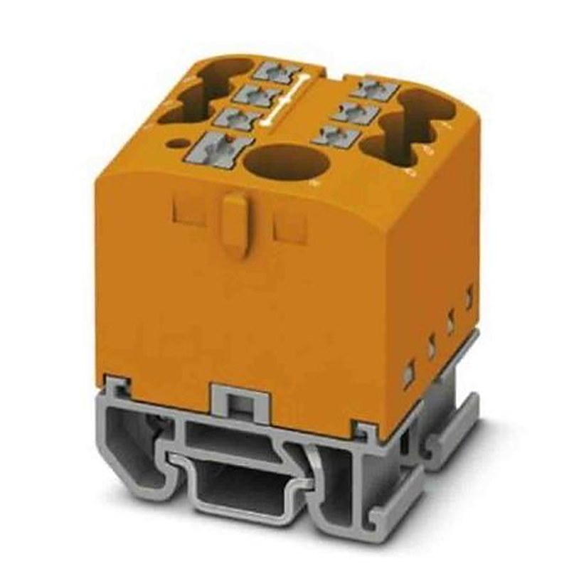 Phoenix Contact Distribution Block, 7 Way, 690V, 24A, Orange