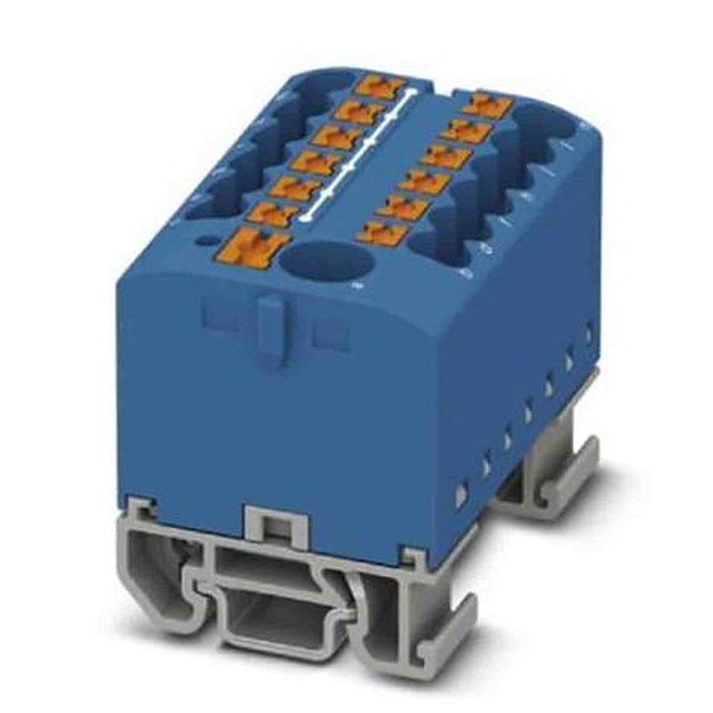 Phoenix Contact Distribution Block, 13 Way, 690V, 24A, Blue