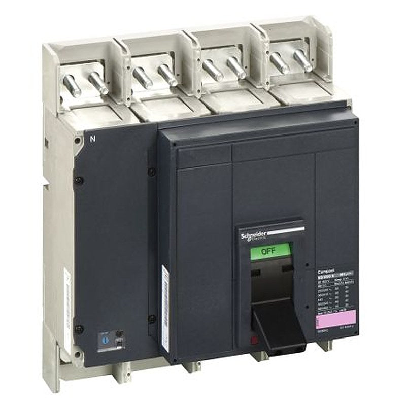 Schneider Electric, ComPact, Compact Molded Case Circuit Breaker 4-Pole 1kA, Breaking Capacity 50 kA, Fixed