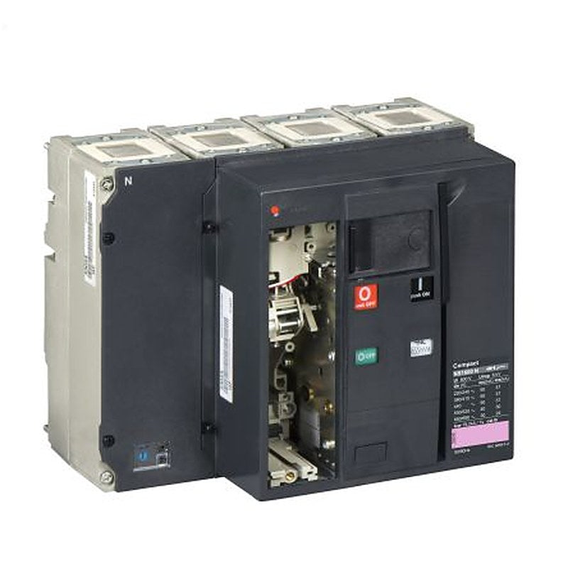 Schneider Electric, ComPact, ComPacT NS Molded Case Circuit Breaker 4-Pole 1.6kA, Breaking Capacity 50 kA, Fixed