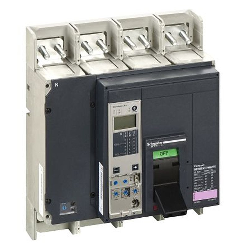 Schneider Electric, ComPact, Compact Molded Case Circuit Breaker 4-Pole 1.6kA, Breaking Capacity 50 kA, Fixed