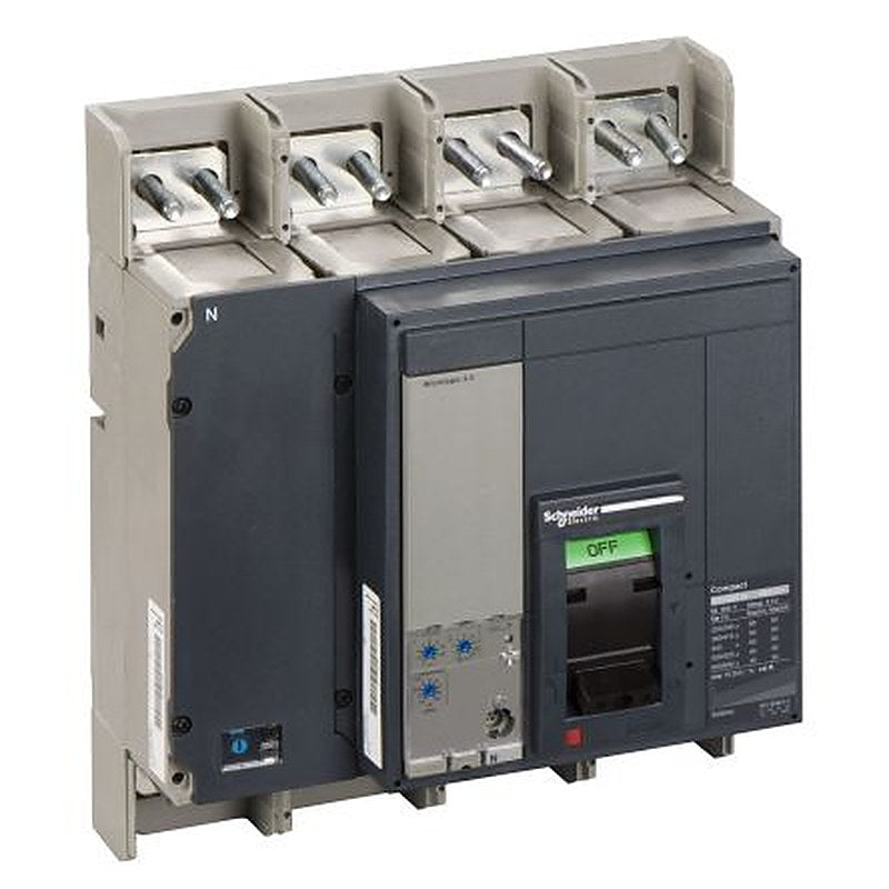 Schneider Electric, ComPact, Compact Molded Case Circuit Breaker 4-Pole 1kA, Breaking Capacity 50 kA, Fixed