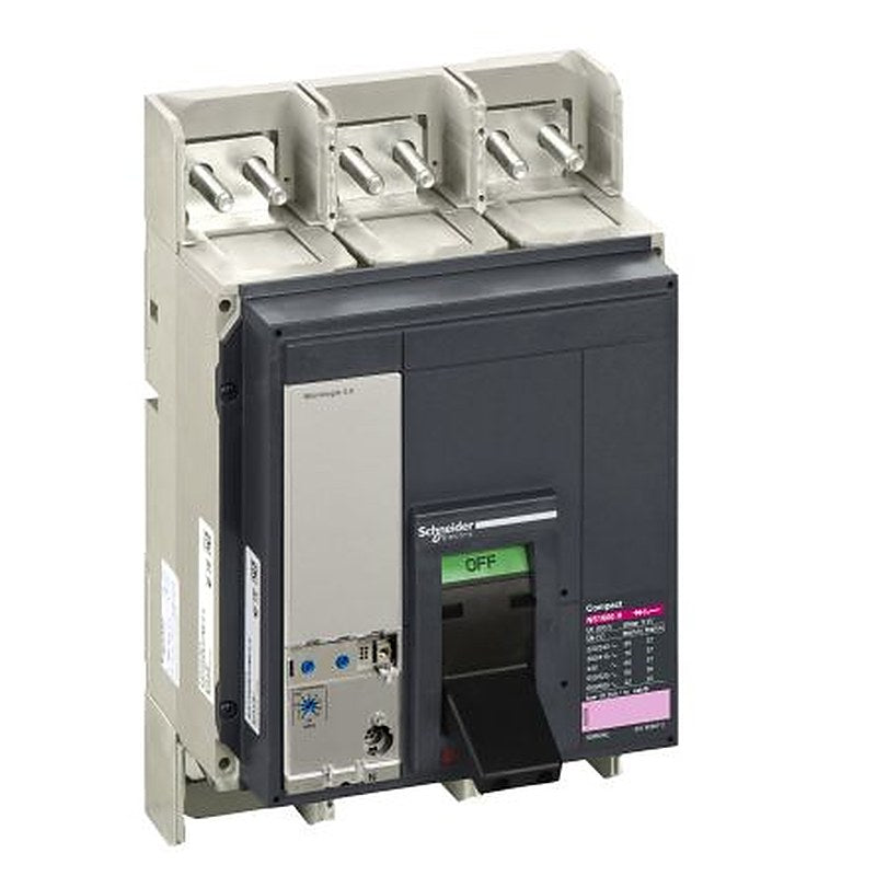 Schneider Electric, ComPact, Compact Molded Case Circuit Breaker 3-Pole 1.6kA, Fixed