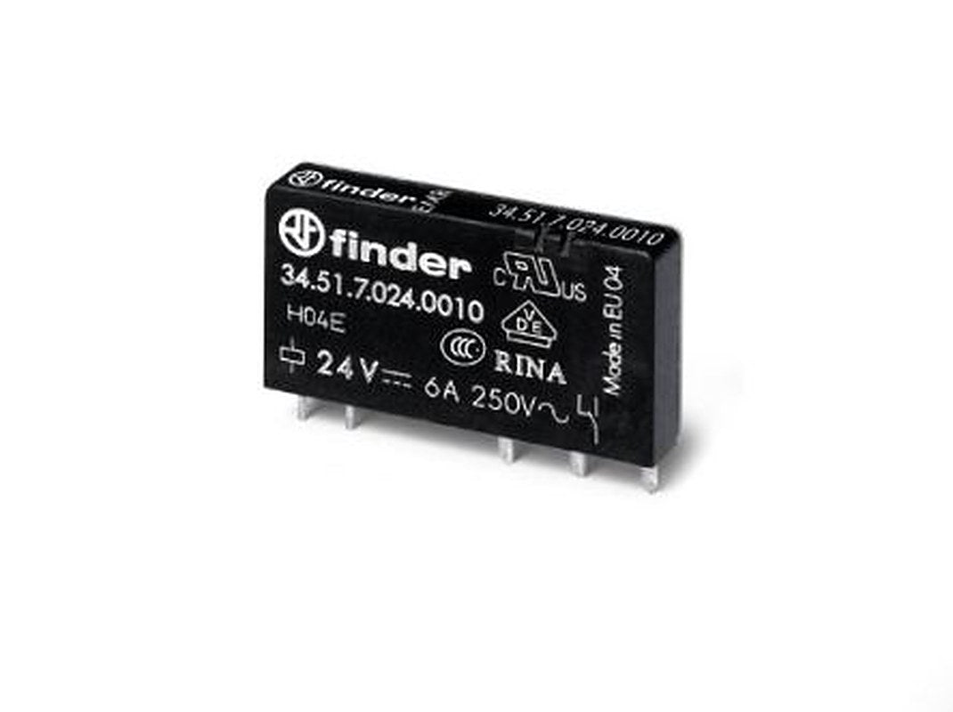 Finder DIN Rail Non-Latching Relay, 12V dc Coil, 6A Switching Current, SPDT