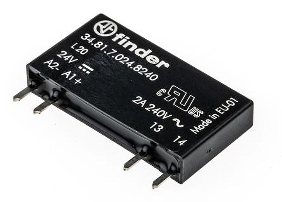 Finder 34 Series Solid State Relay, 2 A Load, PCB Mount, 240 V ac Load, 30V Control