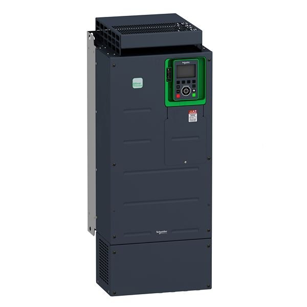 The Schneider Electric Variable speed drive can feed 3-phase synchronous and asynchronous power motors. It features three built-in RJ45 communication ports as standard, 1 Ethernet port, and two serial ports. It works at a rated supply voltage of 600V AC. It is suitable for motors with a power rating of up to 75hp for applications requiring slight overload. It is suitable for motors with a power rating of up to 60hp for applications requiring significant overload. Embedded power measurement and energy dashbo