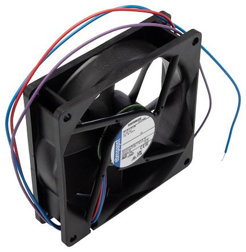 ebm-papst 3400 N Series Axial Fan, 12V dc, 72 m³/h, 2 W, 166 mA Max, IP68 92 mm 92mm 25.4 mm