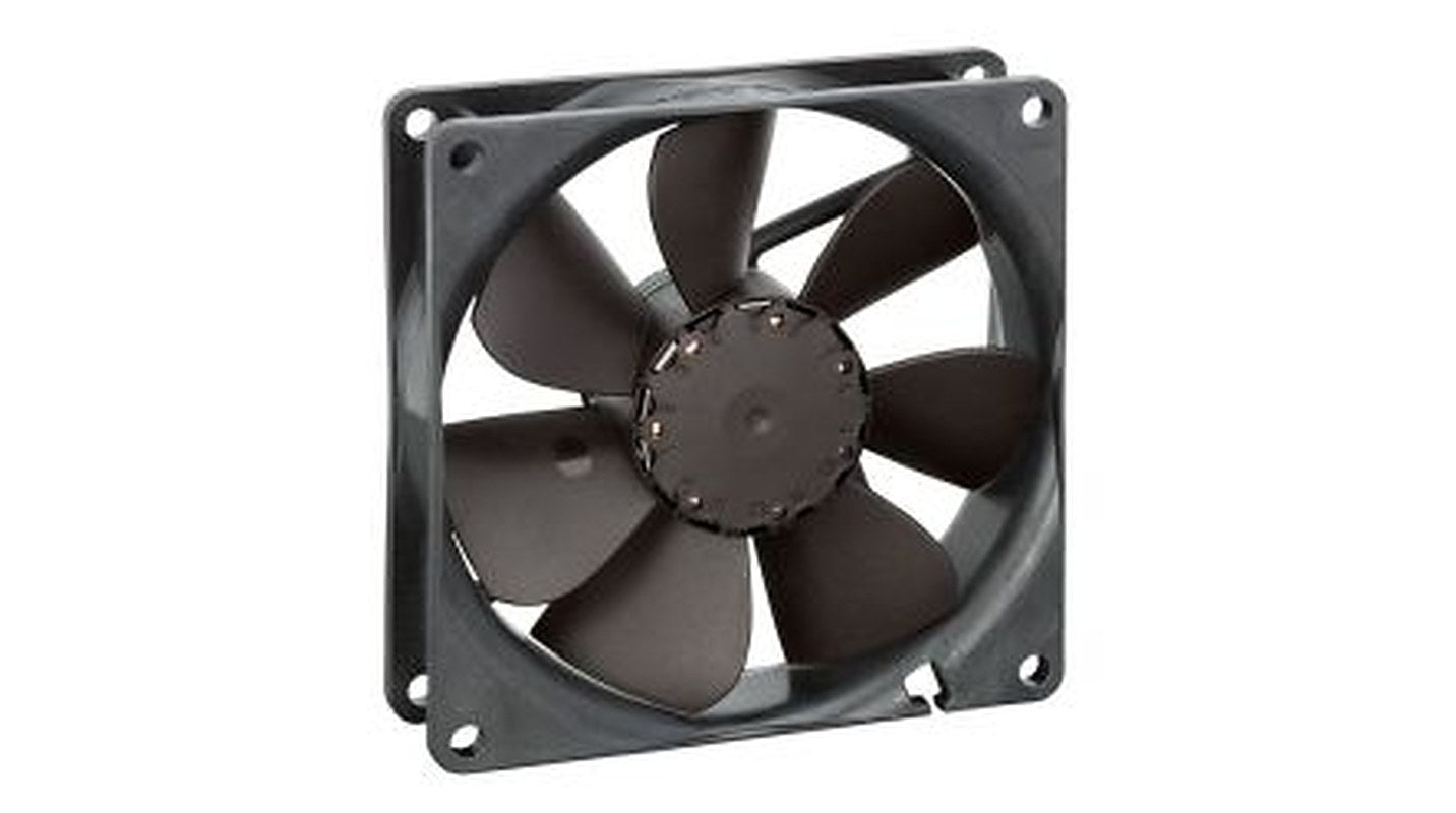 ebm-papst 3400 Series Axial Fan, 24V dc, 82 m³/h, 3.1 W, 110 mA Max, IPX4 92 mm 92mm 25 mm