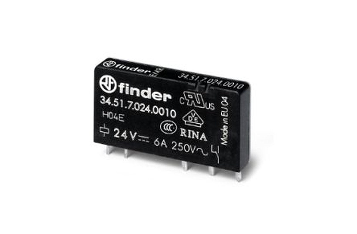 Finder 34 Series Industrial Relay, 10 A Load, PCB Mount, 400 V ac Load