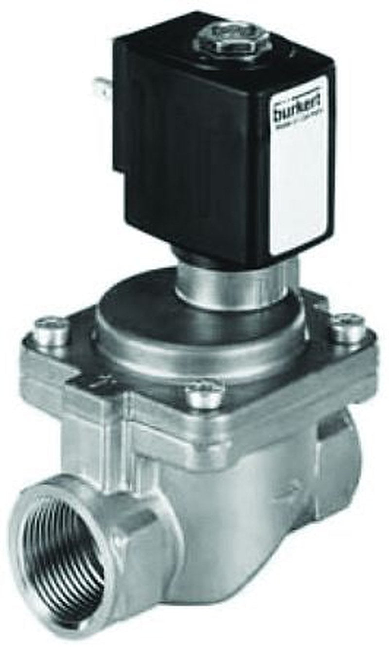 Burkert Solenoid Valve 349744, 2 Port, NC, 230V ac G1