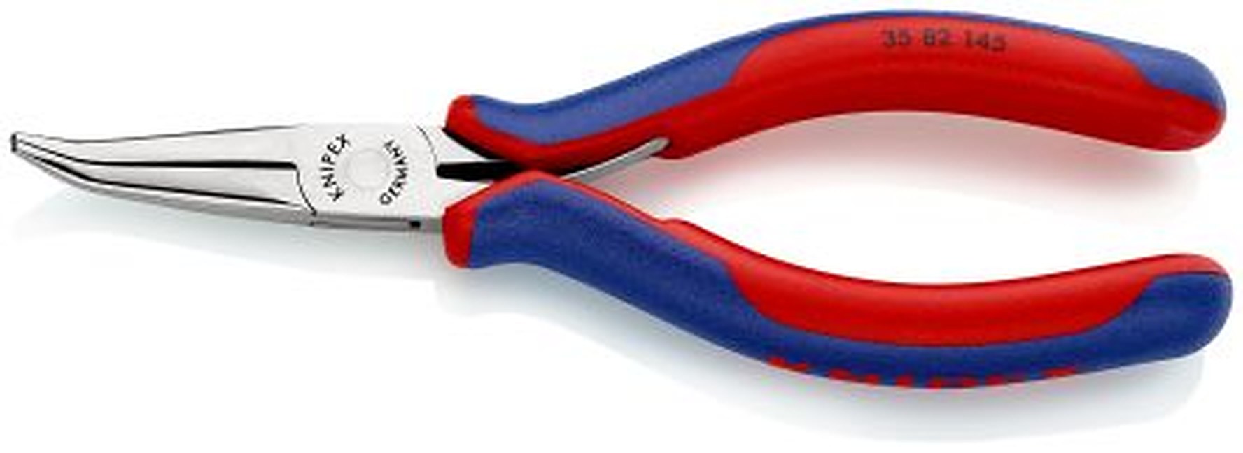 Knipex 35 82 1-Piece Long Nose Plier, 145mm Overall Bent Nose, 35mm Jaw