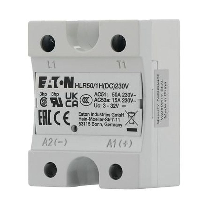 Eaton HLR Series Solid State Relay, 50 A Load, Chassis Mount, 265 V ac Load, 32V dc Control
